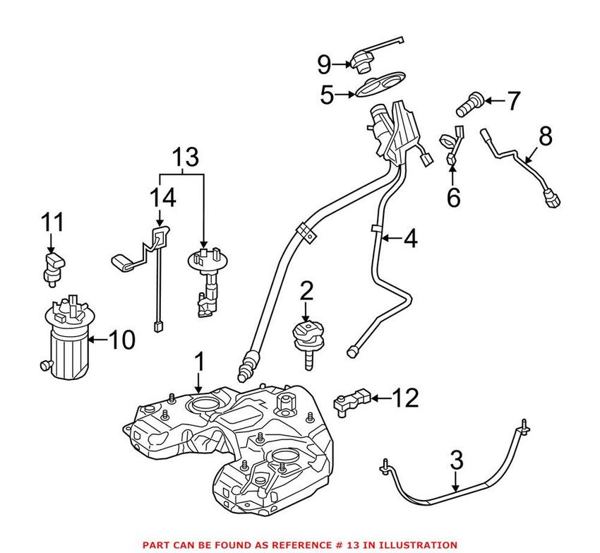 Mercedes Electric Fuel Pump - Driver Left 1664703194